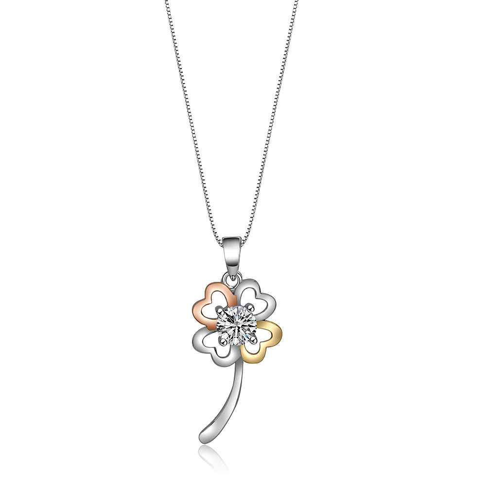 Three Tone Blossoming Pendant